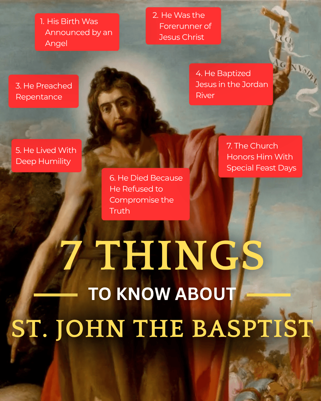 Catholic guide image about St. John the Baptist